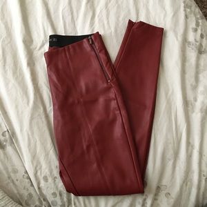Trafaluc faux leather legging pant